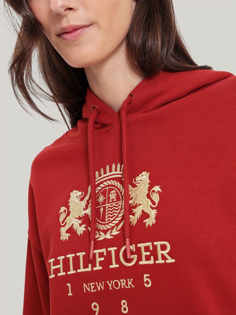 Polerón Hoodie Varsity Crest Rojo Tommy Hilfiger-3