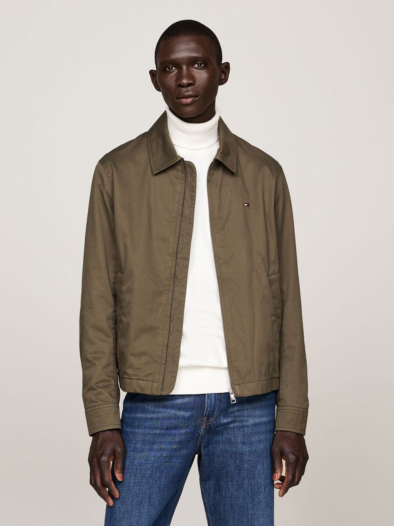 Chaqueta Cotton Ivy Con Cierre Verde Tommy Hilfiger-0