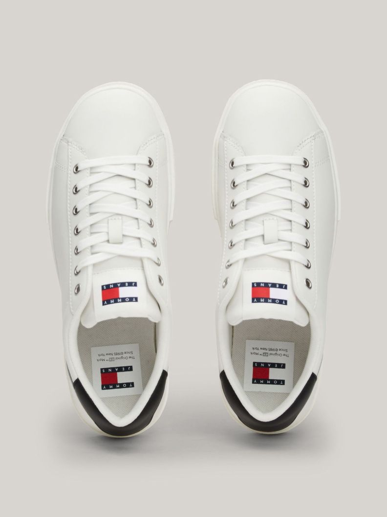 Zapatillas D Plataforma Con Logo Blanco Tommy Hilfiger-2
