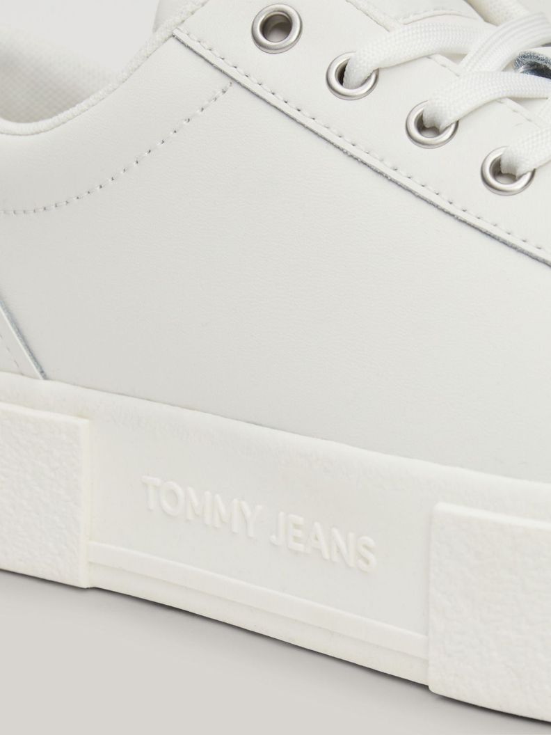 Zapatillas D Plataforma Con Logo Blanco Tommy Hilfiger-6