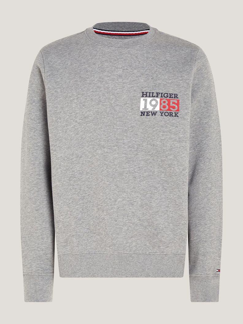 Polerón New York Flag Logo Gris Tommy Hilfiger-4