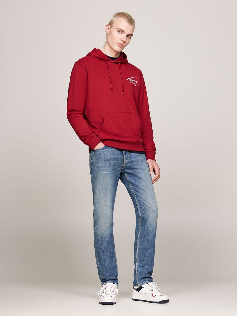 Polerón Hoodie Hombre Distintivo Rojo Tommy Jeans-1