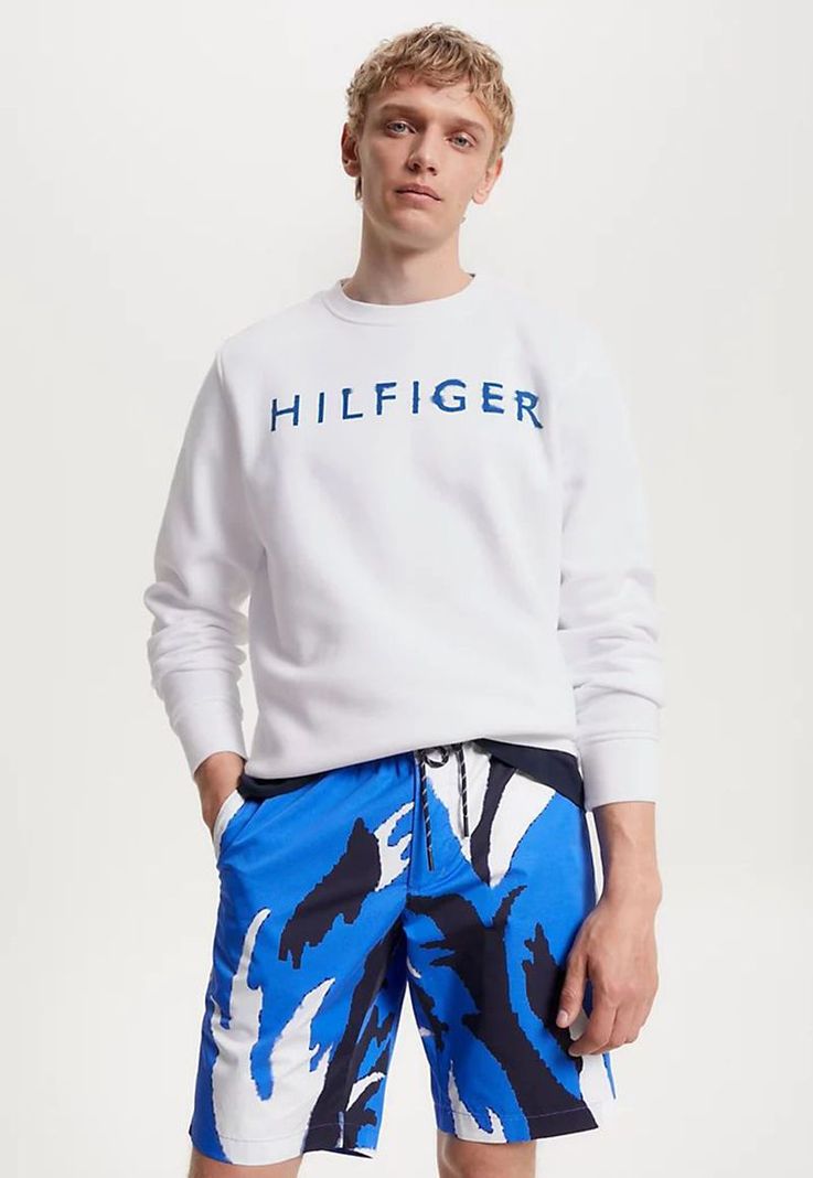 Polerón Con Logo Artístico Blanco Tommy Hilfiger-0