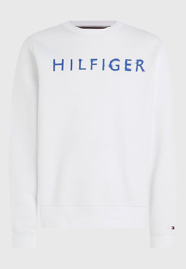 Polerón Con Logo Artístico Blanco Tommy Hilfiger-4