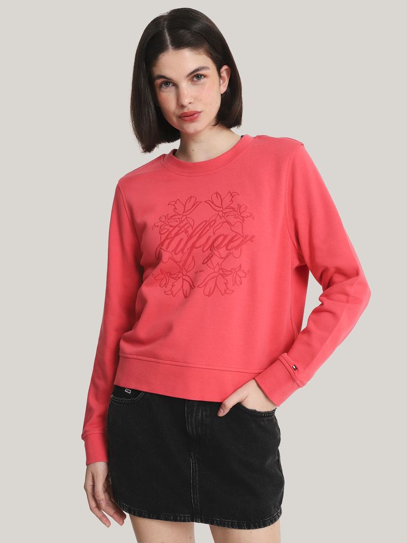 Polerón Con Logo Regular Fit Rosado Tommy Hilfiger-0