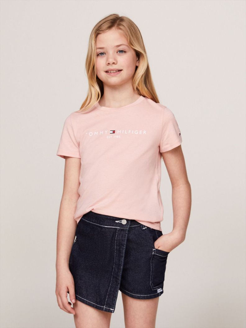 Polera Essential Organic Cotton Rosado Tommy Hilfiger-0