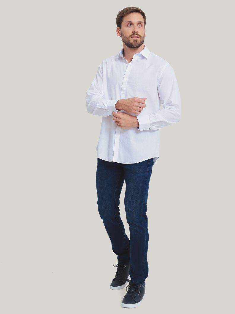 Camisa De Vestir de Logo Blanco Tommy Hilfiger-2