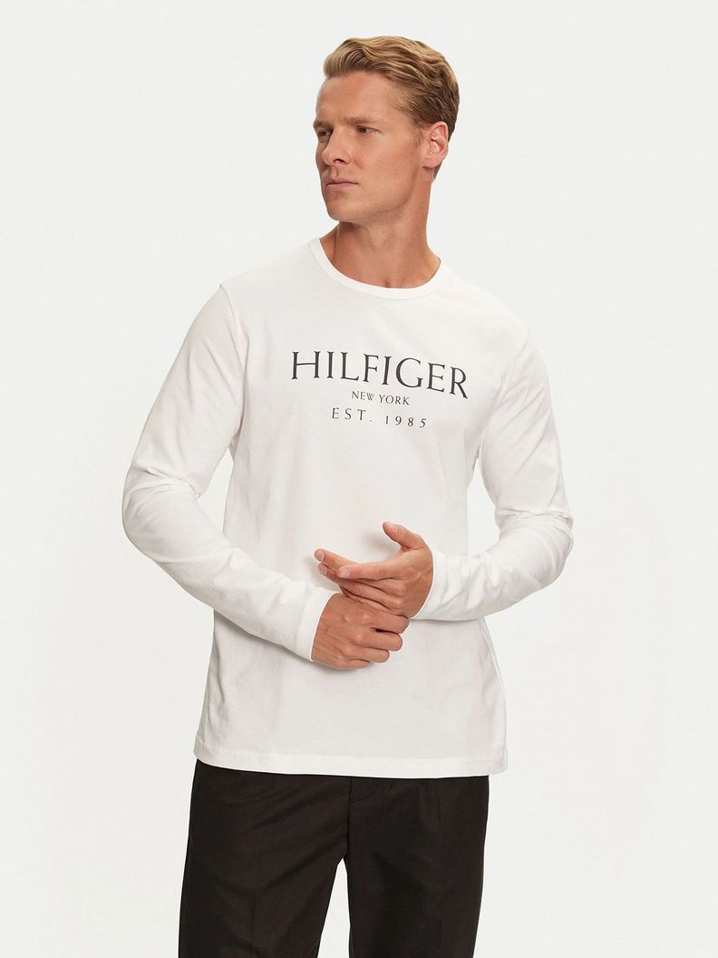 Polera Solid Con Logo Regular Fit Blanco Tommy Hilfiger-0