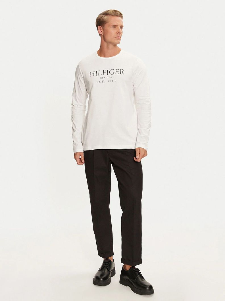 Polera Solid Con Logo Regular Fit Blanco Tommy Hilfiger-1