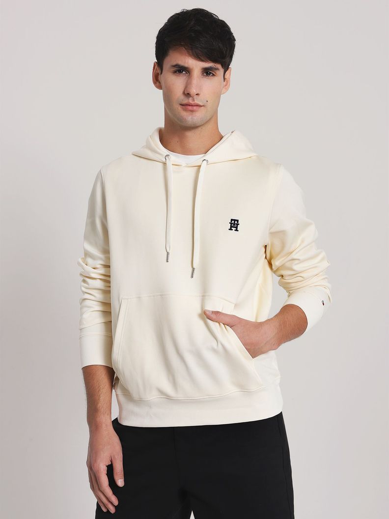 POLERÓN HOODIE LOGO MONOGRAM BLANCO TOMMY HILFIGER-0