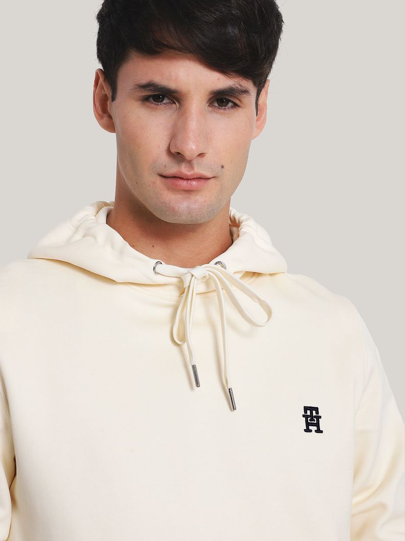 POLERÓN HOODIE LOGO MONOGRAM BLANCO TOMMY HILFIGER-3