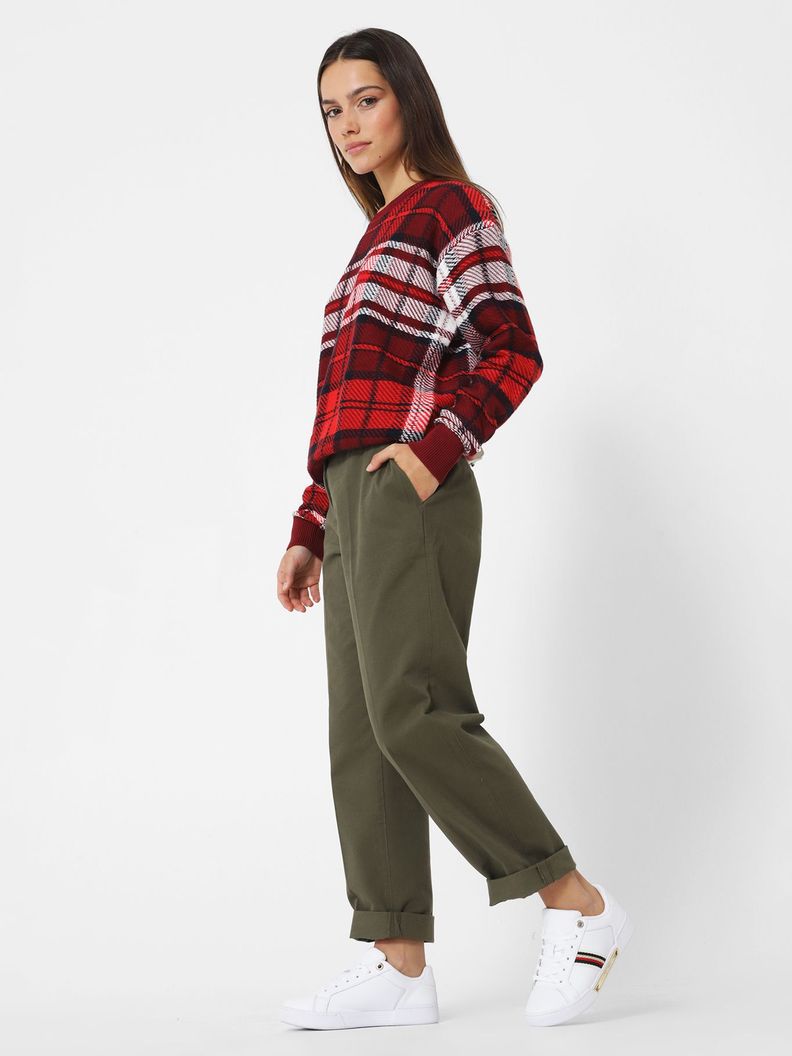 Pantalón Chino Essential Slim Fit Verde Tommy Hilfiger-0