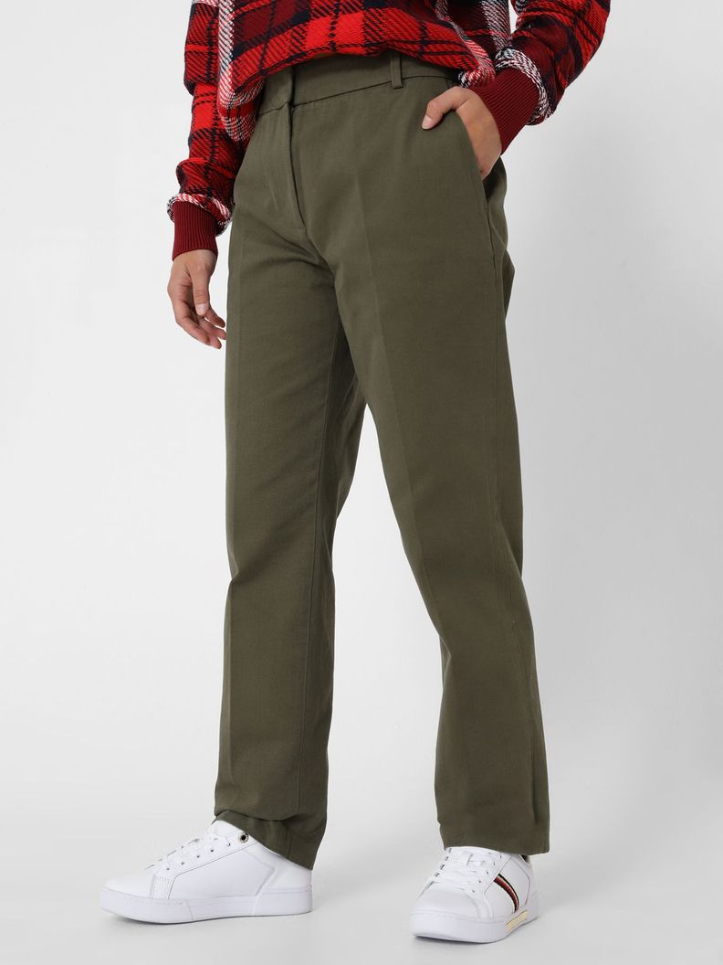 Pantalón Chino Essential Slim Fit Verde Tommy Hilfiger-1