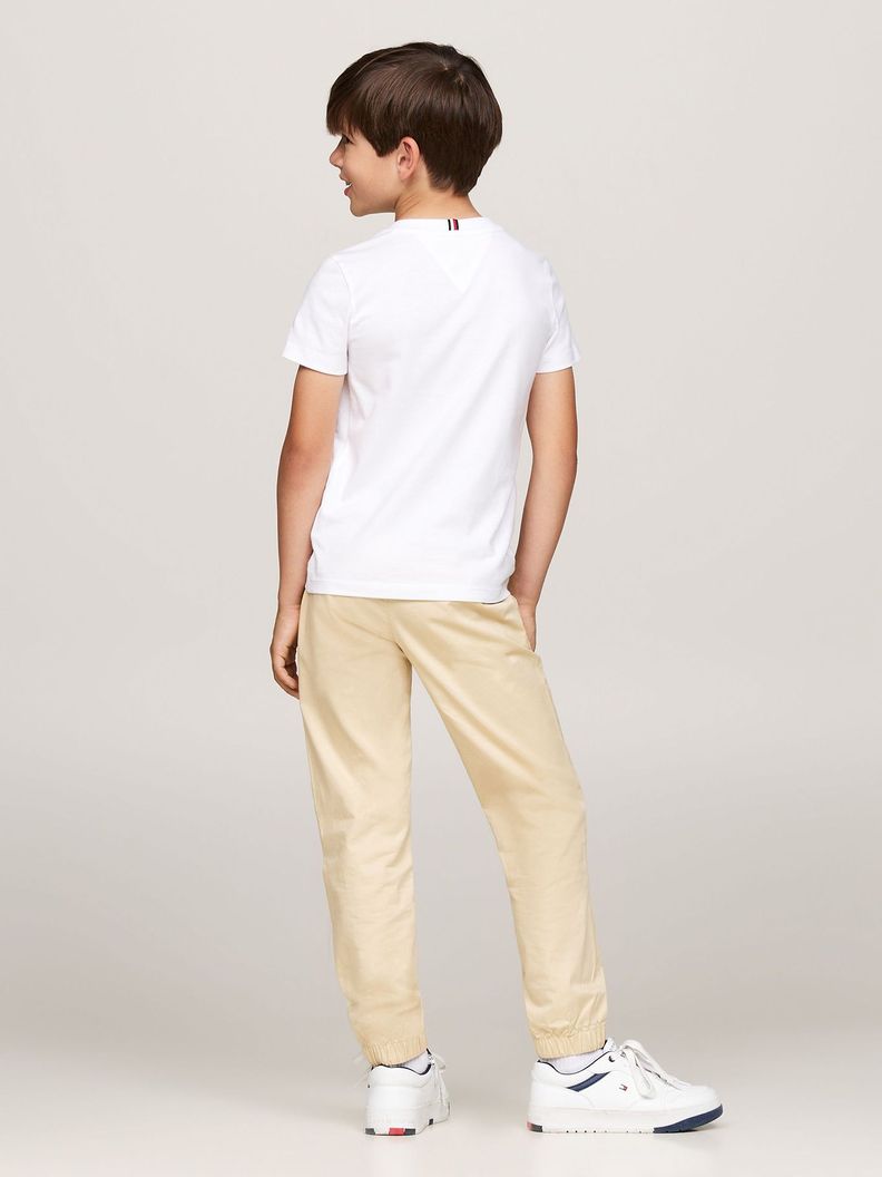 Polera Con Logo Bandera Bordado Blanco Tommy Hilfiger-2