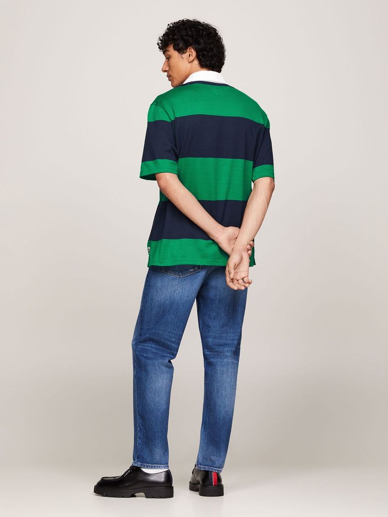 Polo Rugby Classics Con Logo Verde Tommy Jeans-2