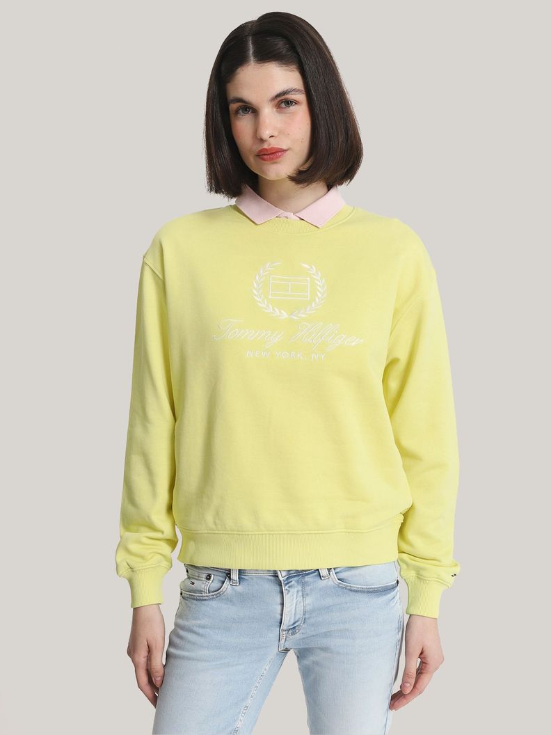 Polerón Logo Flag Regular Fit Amarillo Tommy Hilfiger-0