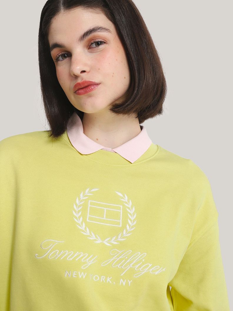 Polerón Logo Flag Regular Fit Amarillo Tommy Hilfiger-3