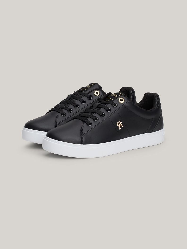 Zapatilla Cuero Essential Monogram Negro Tommy Hilfiger-0