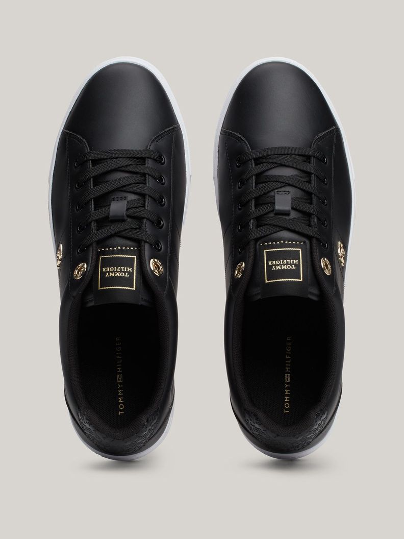 Zapatilla Cuero Essential Monogram Negro Tommy Hilfiger-2