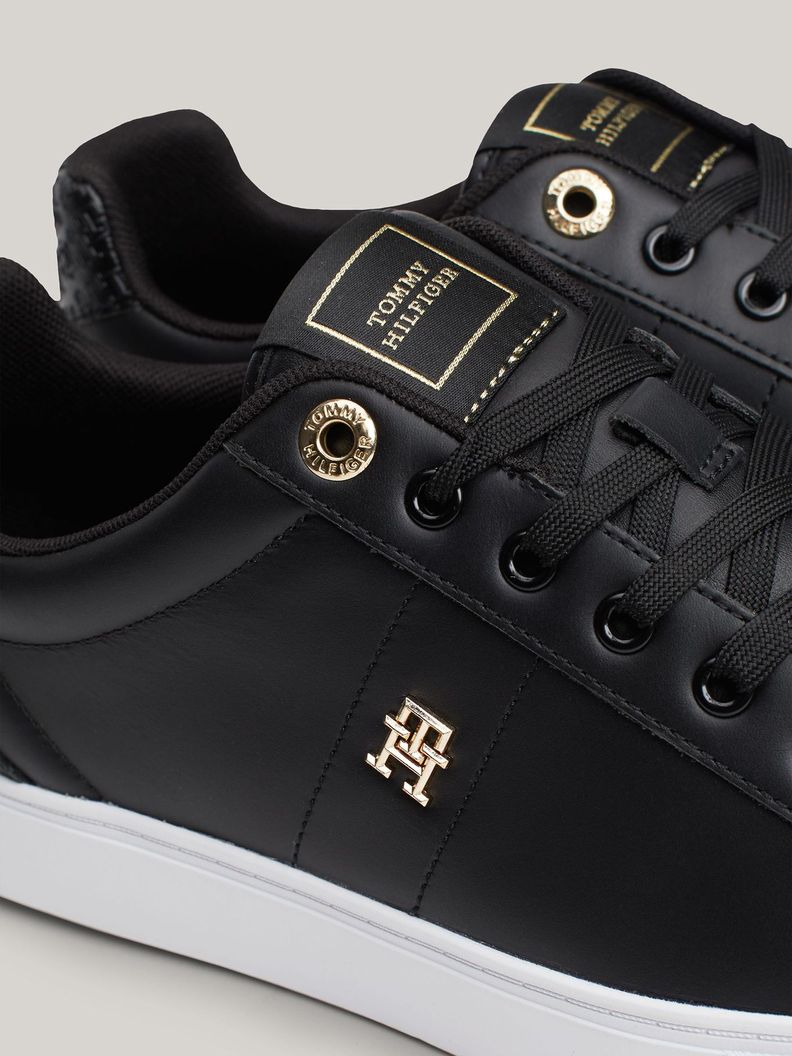 Zapatilla Cuero Essential Monogram Negro Tommy Hilfiger-6