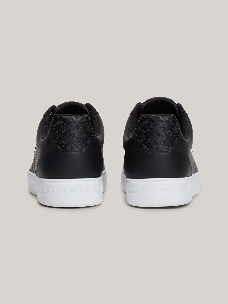 Zapatilla Cuero Essential Monogram Negro Tommy Hilfiger-7