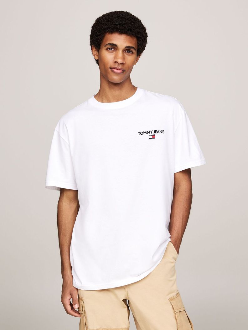 Polera Con Logo En La Espalda Blanco Tommy Jeans-0