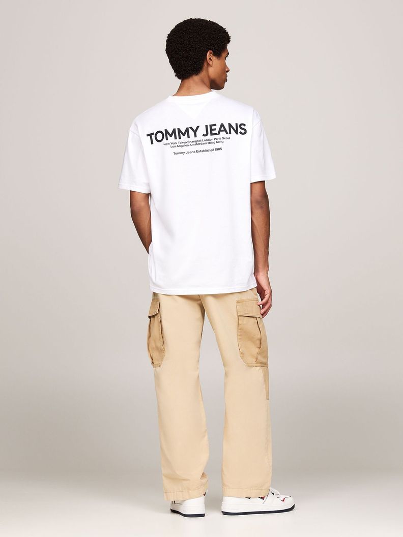 Polera Con Logo En La Espalda Blanco Tommy Jeans-2