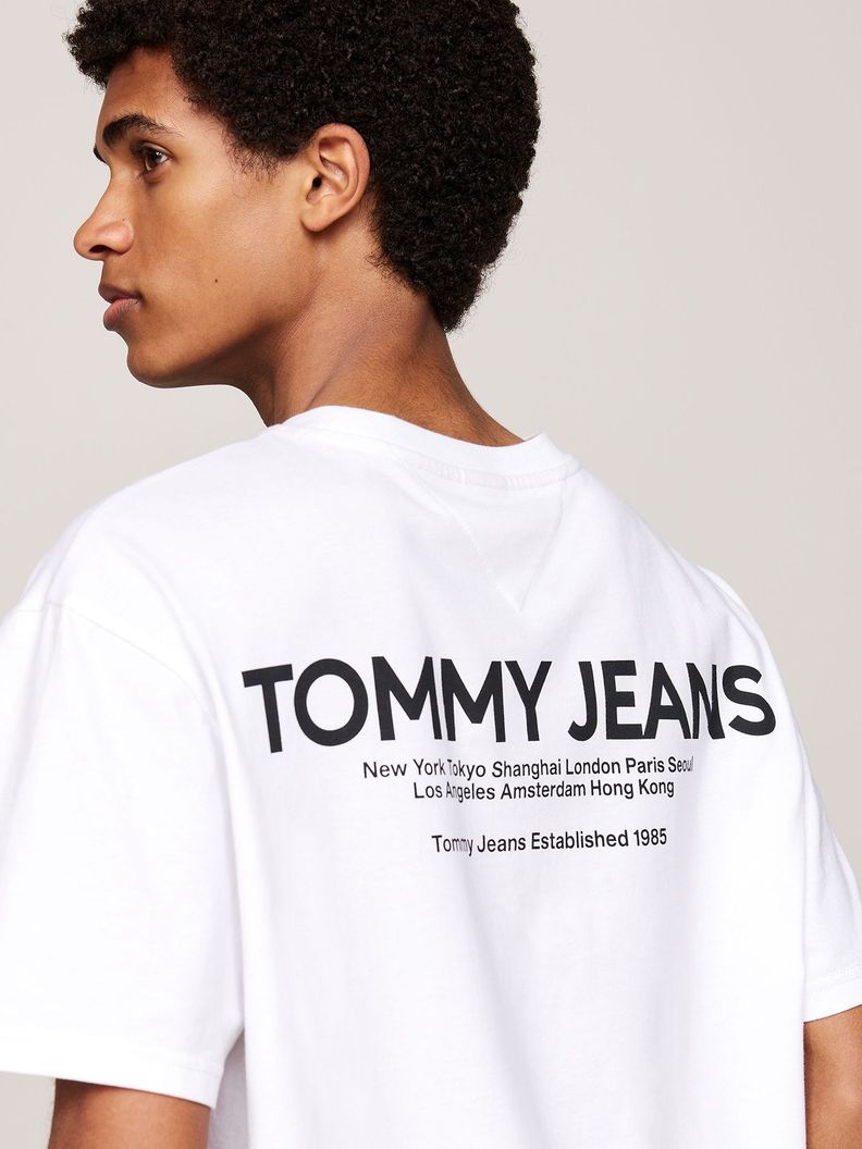Polera Con Logo En La Espalda Blanco Tommy Jeans-3