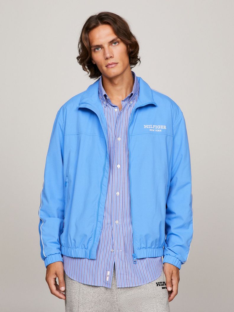 CHAQUETA RAYAS LOGO CELESTE TOMMY HILFIGER-0