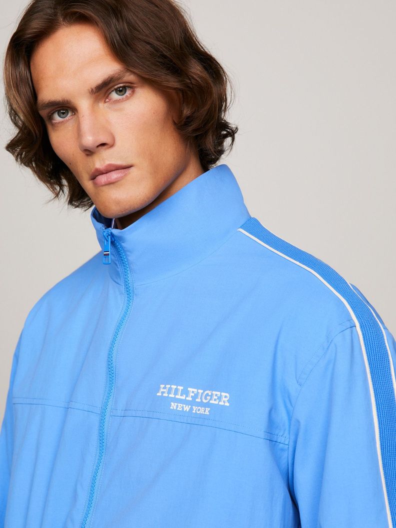 CHAQUETA RAYAS LOGO CELESTE TOMMY HILFIGER-3
