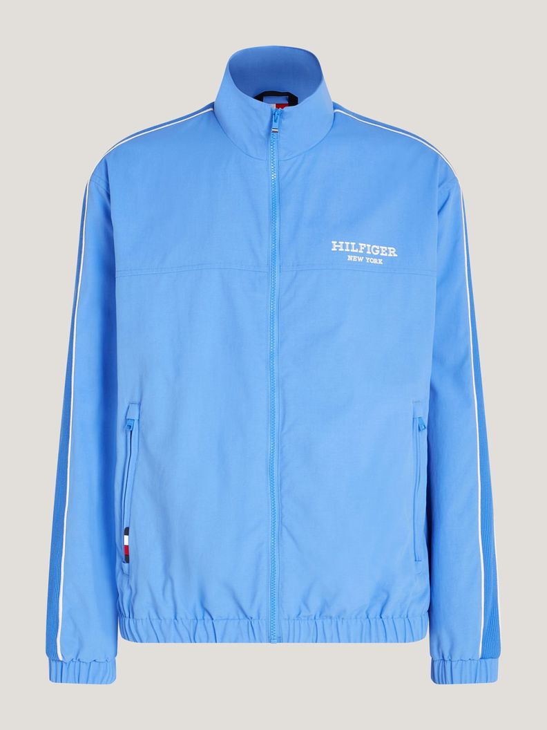 CHAQUETA RAYAS LOGO CELESTE TOMMY HILFIGER-4