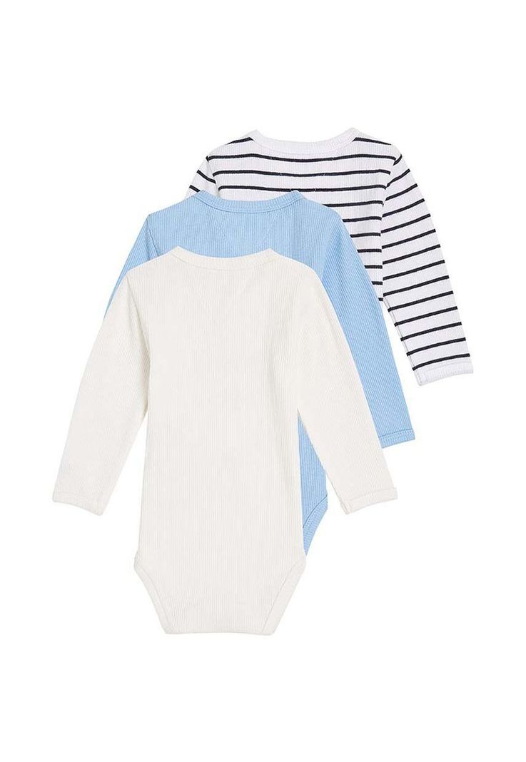 Pack De Niño 3 Bodies Varsity Multicolor Tommy Hilfiger-1