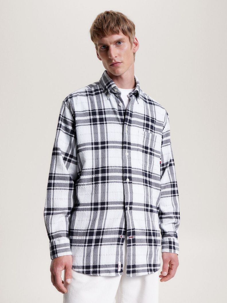 Camisa A Cuadros Escoceses Blanco Tommy Hilfiger-0