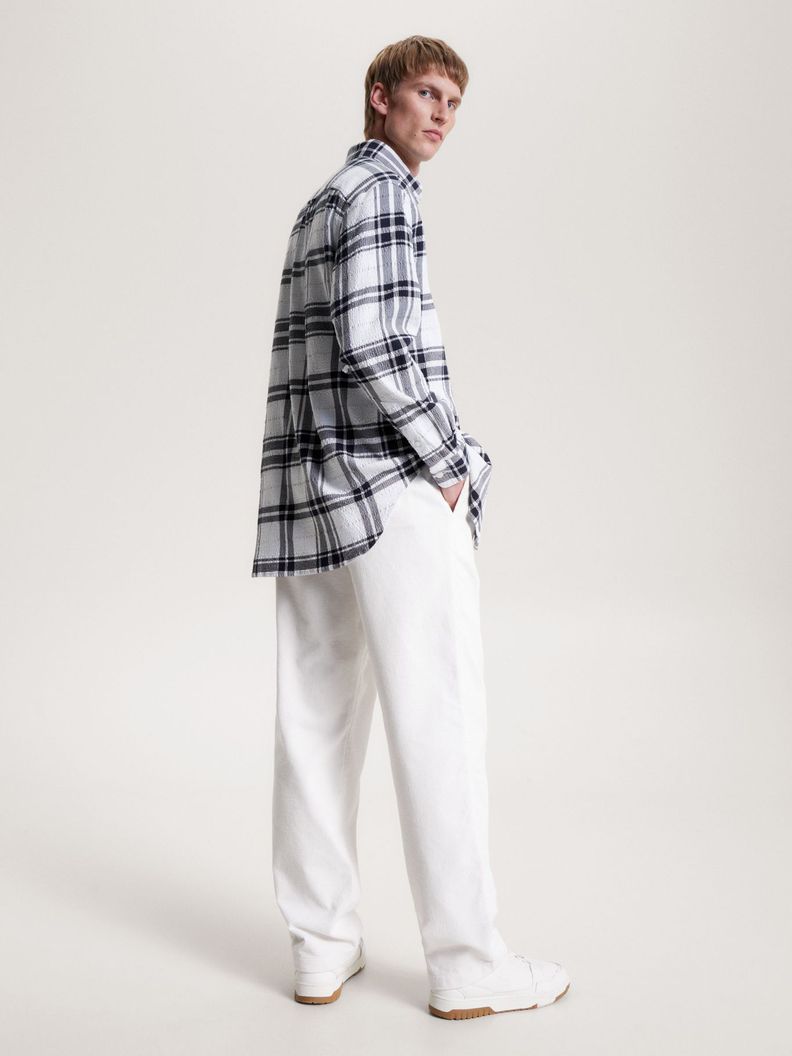 Camisa A Cuadros Escoceses Blanco Tommy Hilfiger-2