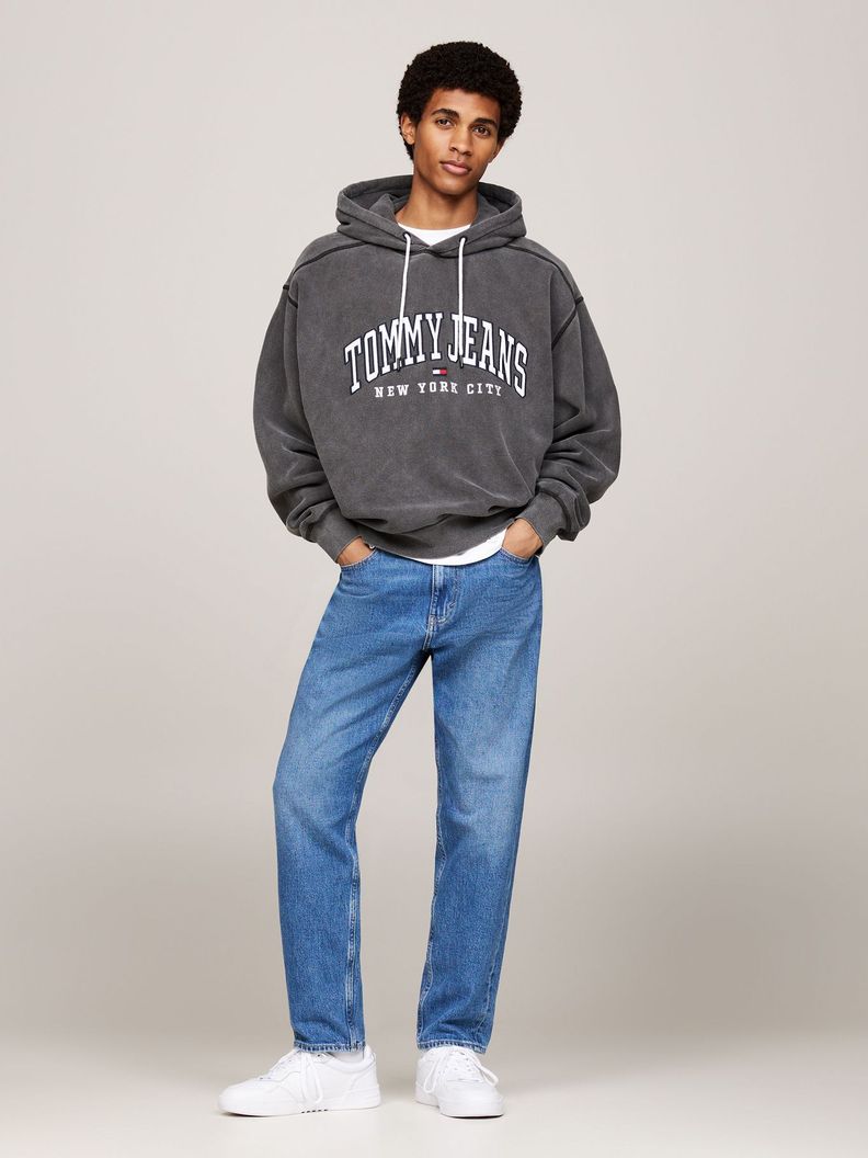 Polerón Hoodie Varsity Relaxed Gris Tommy Hilfiger-1