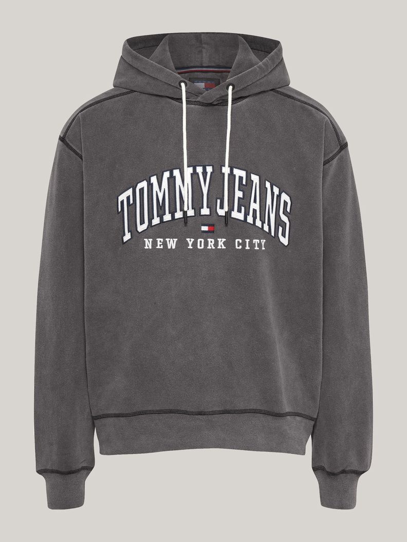 Polerón Hoodie Varsity Relaxed Gris Tommy Hilfiger-4