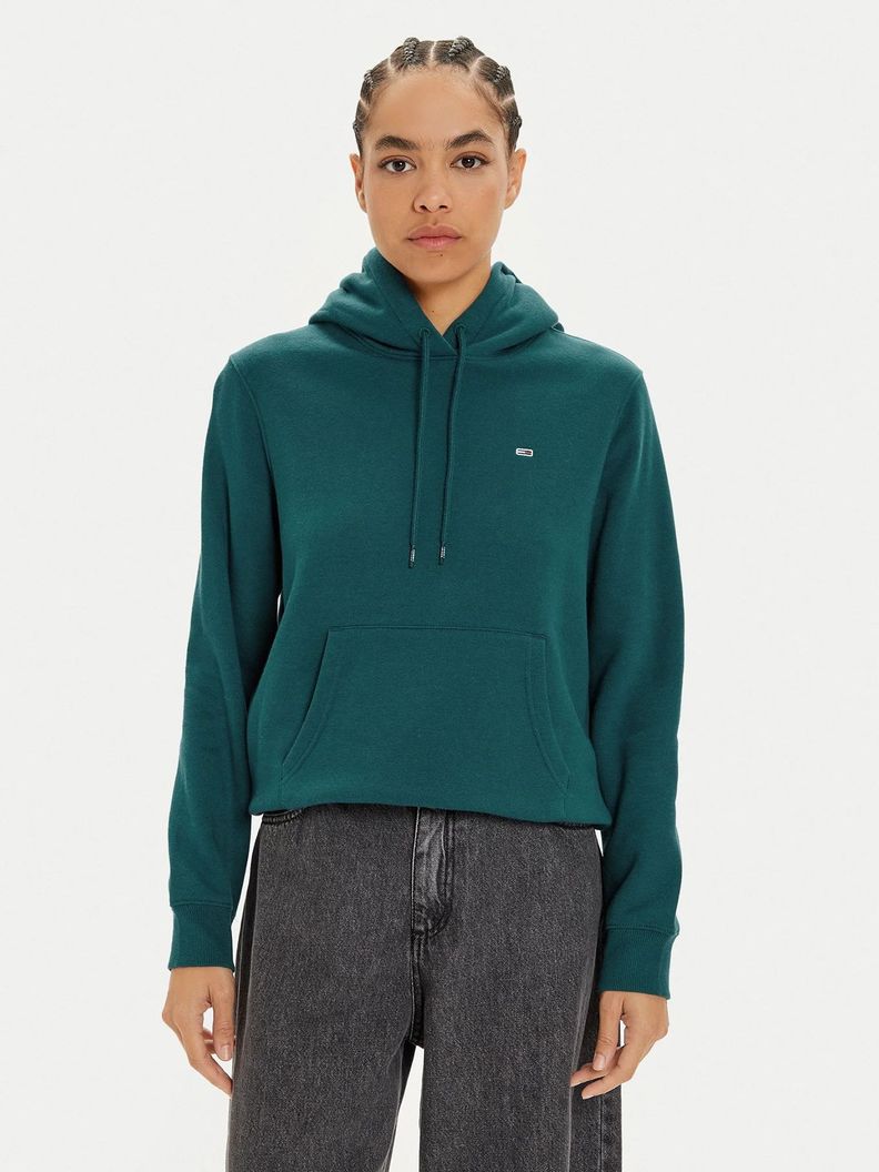Polerón Hoodie Flag Logo Verde Tommy Hilfiger-0