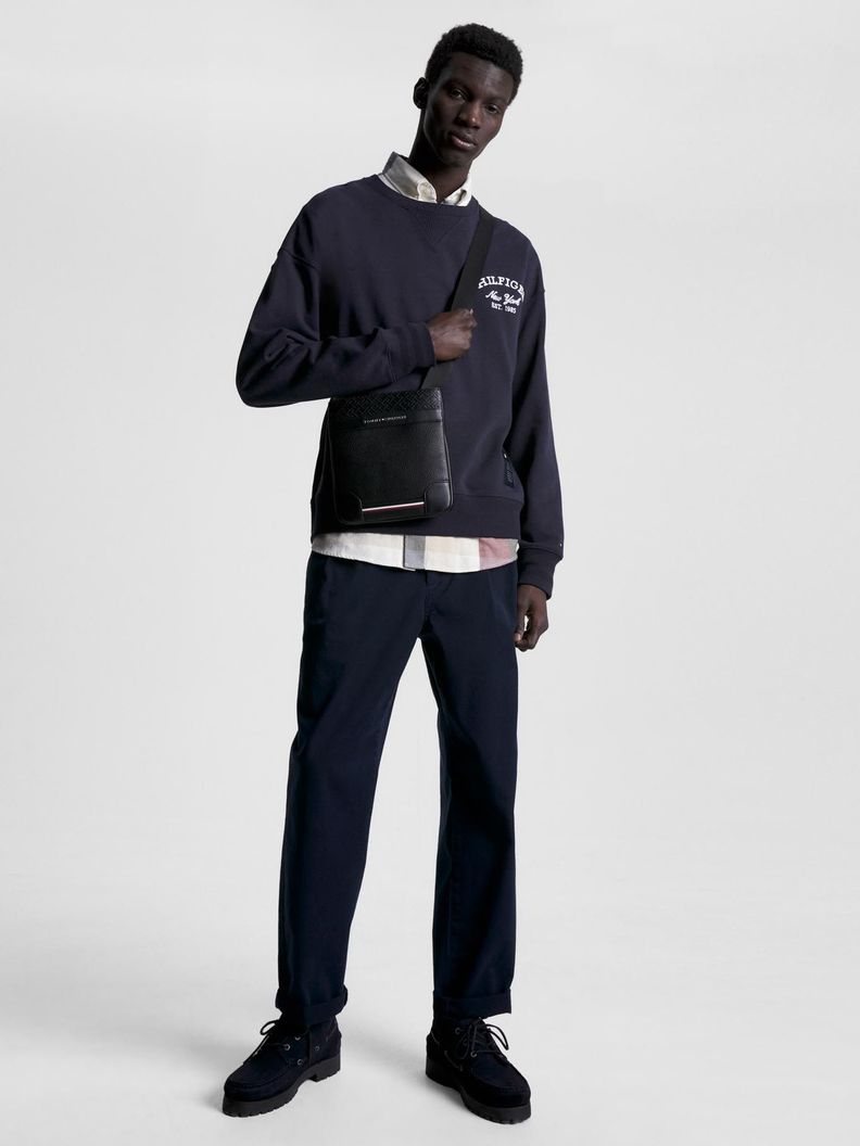 Polerón Estilo Preppy Con Logo Azul Tommy Hilfiger-1