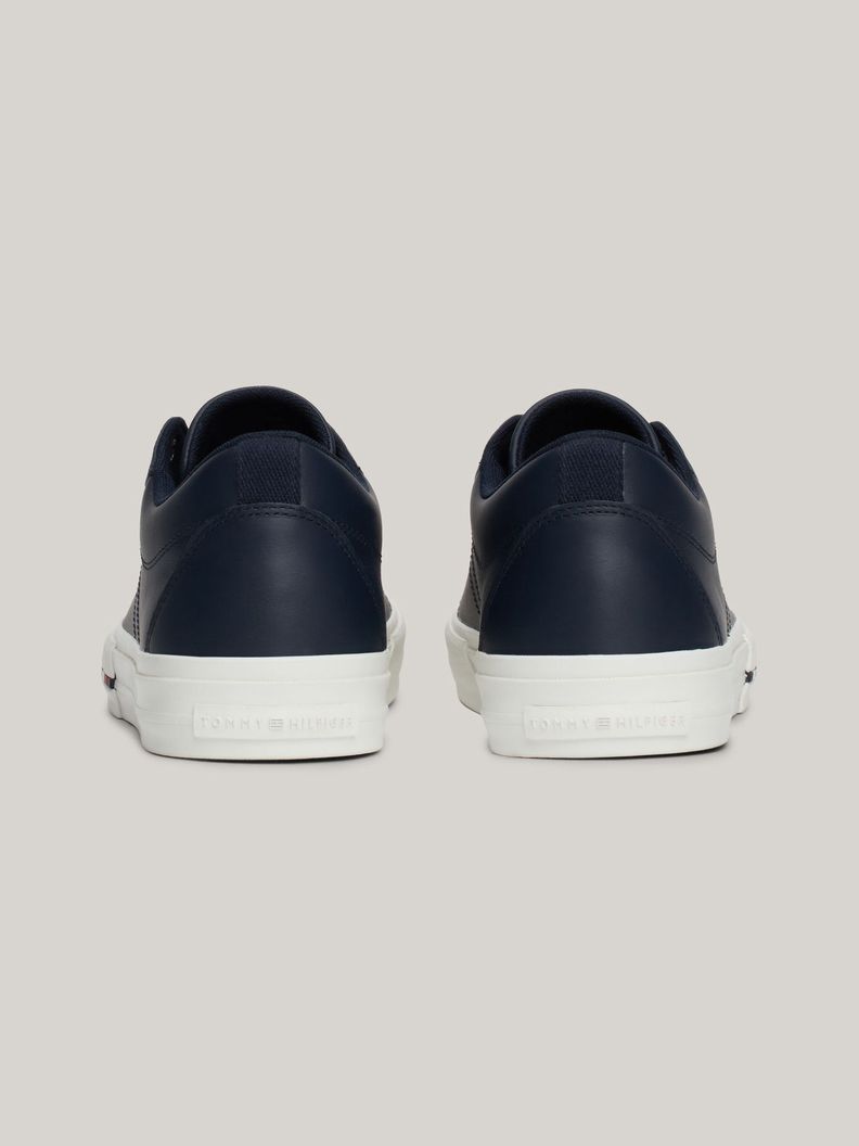 Zapatillas Street De Cuero Con Logo Azul Tommy Hilfiger-7