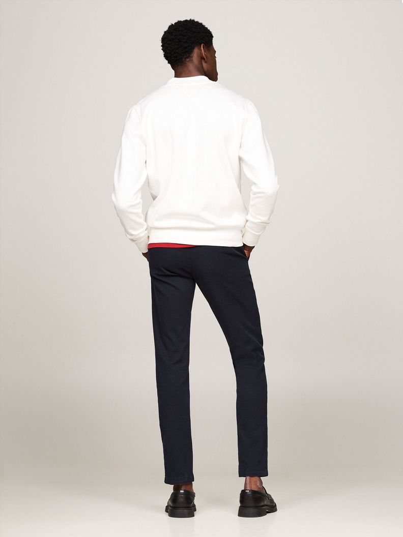 Polerón Solid Con Logo Y Cierre Blanco Tommy Hilfiger-2