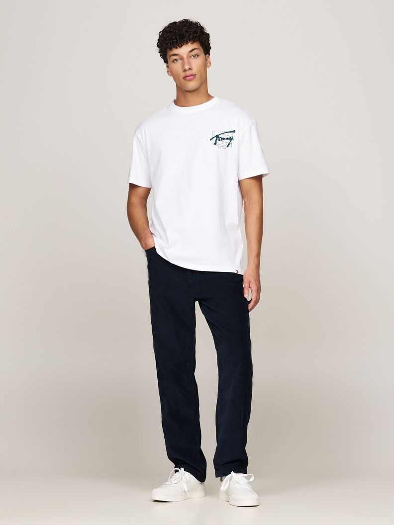Polera Logo Grafiti Regular Fit Blanco Tommy Hilfiger-1