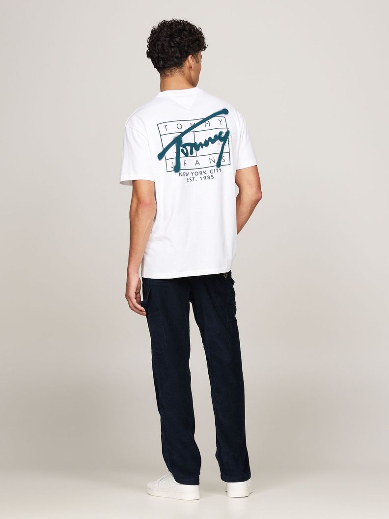 Polera Logo Grafiti Regular Fit Blanco Tommy Hilfiger-2