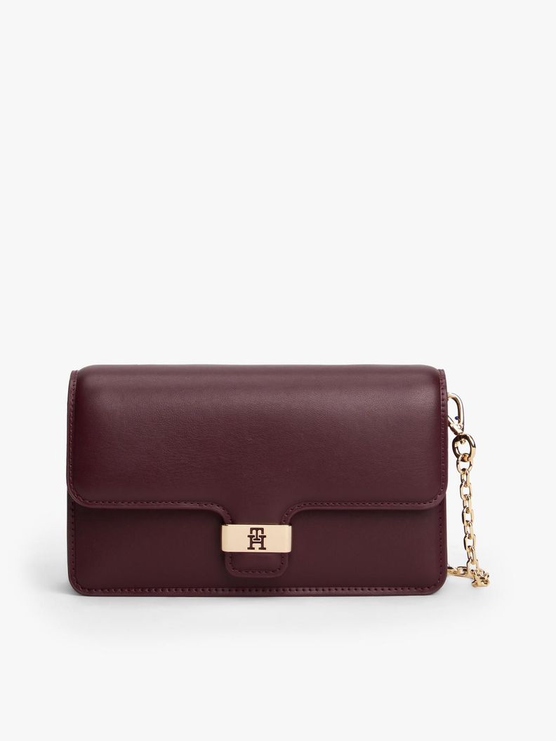 Cartera Heritage Con Monograma Th Burdeo