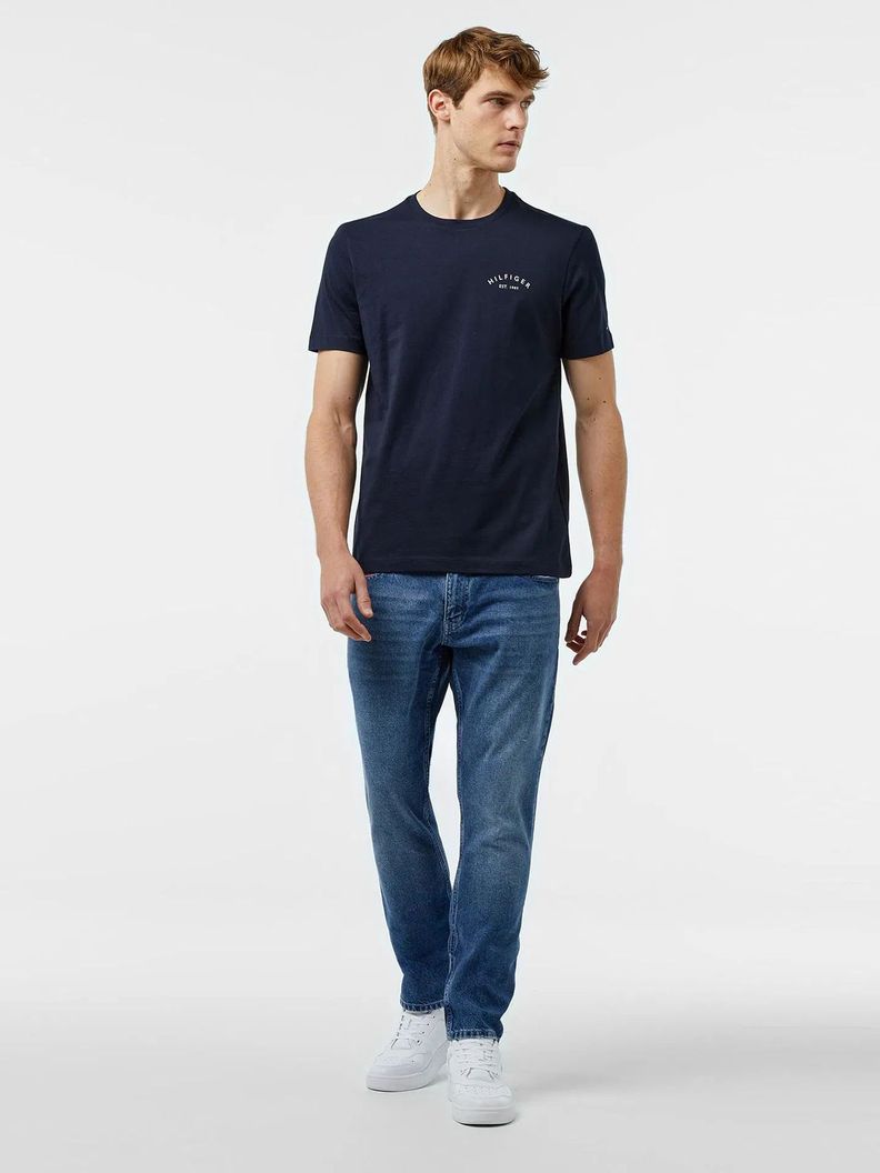 Polera Logo En La Espalda DW5 Azul Tommy Hilfiger-1