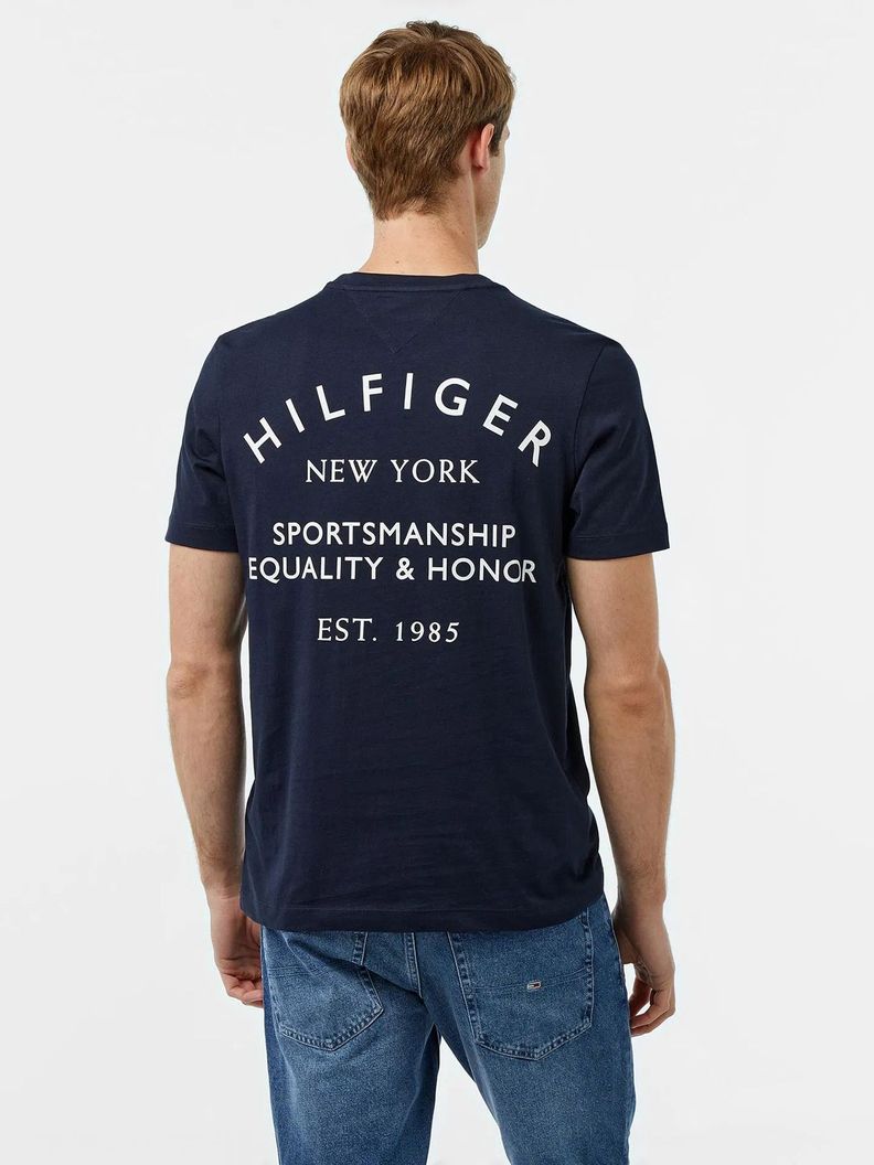 Polera Logo En La Espalda DW5 Azul Tommy Hilfiger-2