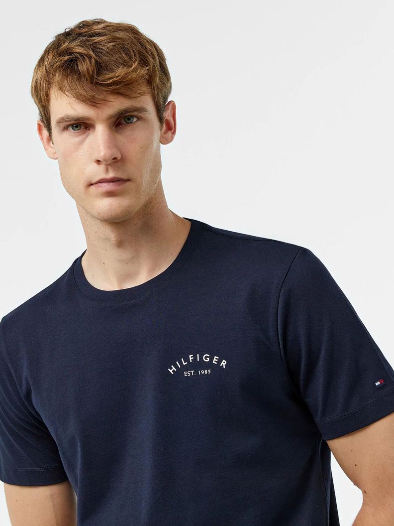 Polera Logo En La Espalda DW5 Azul Tommy Hilfiger-3