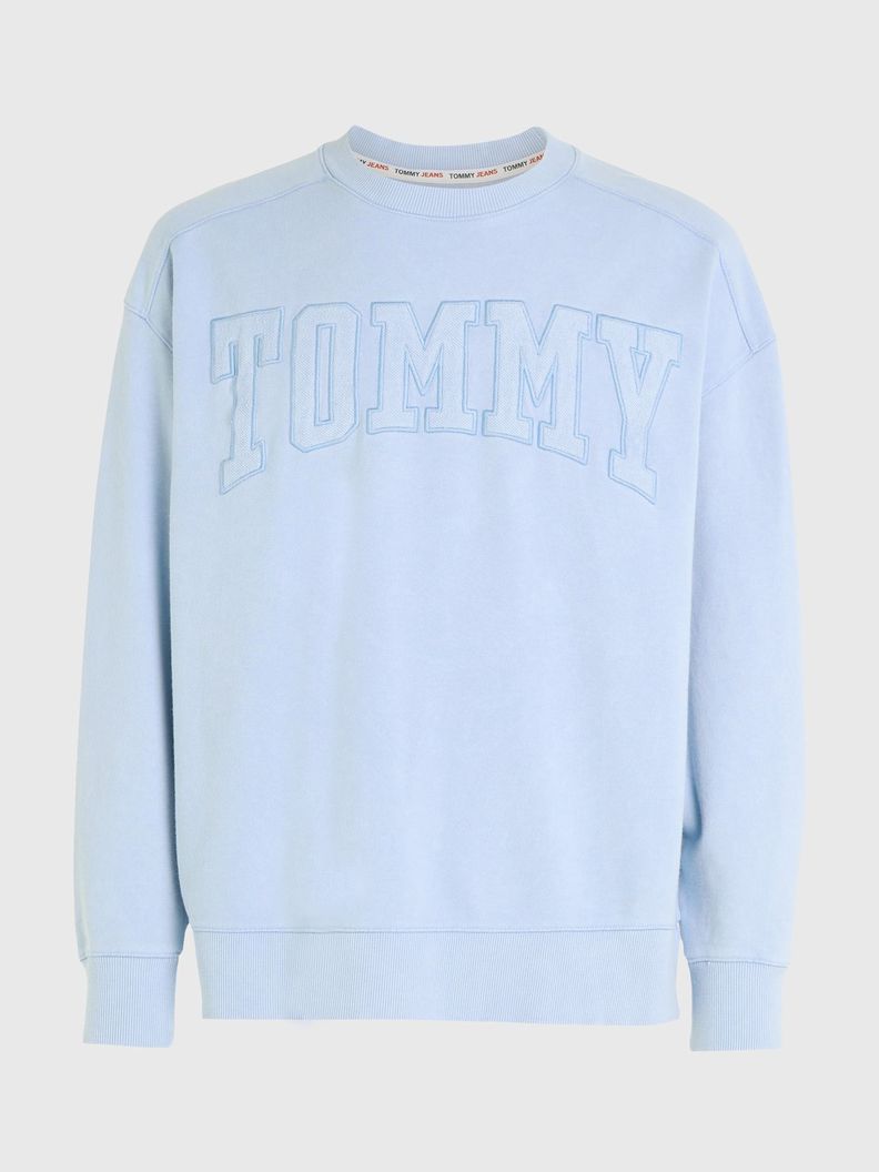 Polerón Relaxed Varsity Logo Celeste Tommy Jeans-4