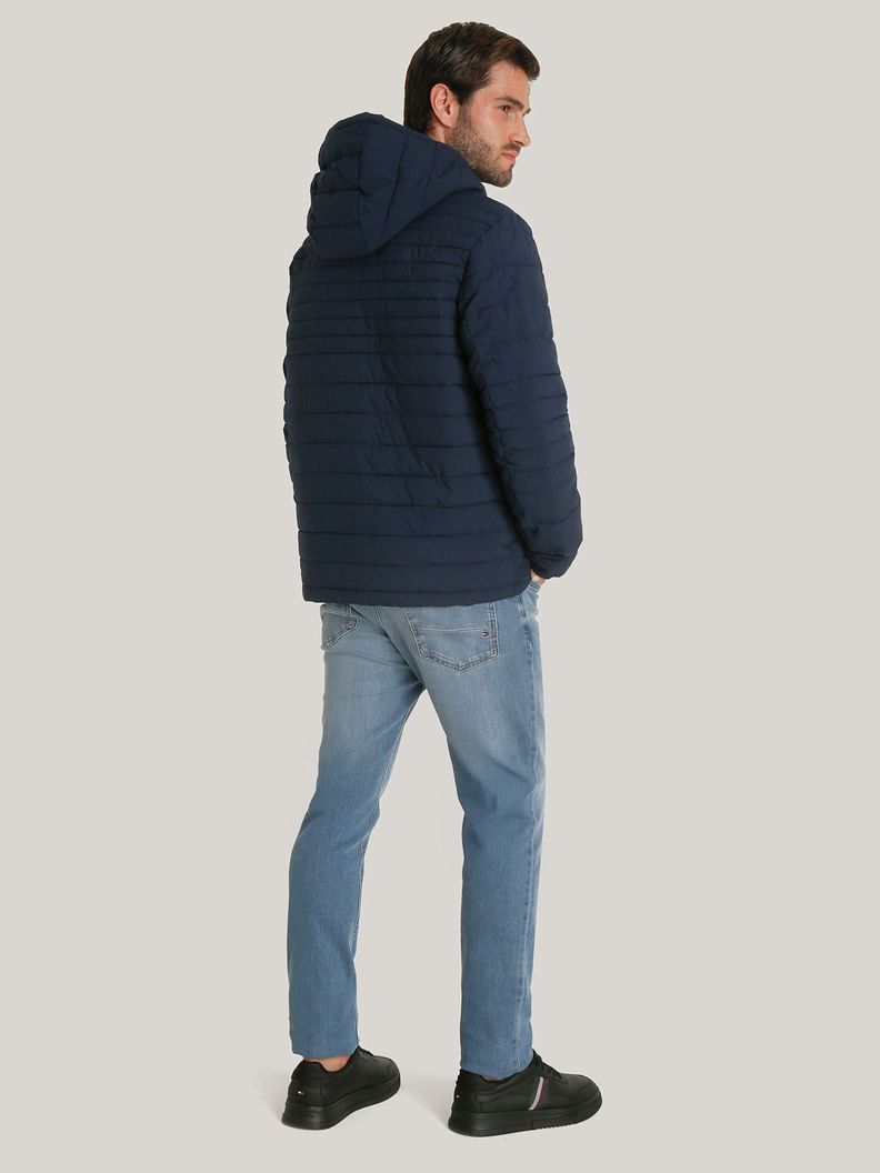 Parka Hoodie Solid Con Cierre Azul Tommy Hilfiger-2