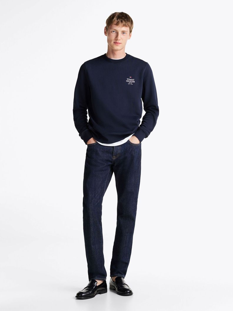 Polerón Stack Con Logo En Pecho Azul Tommy Hilfiger-1