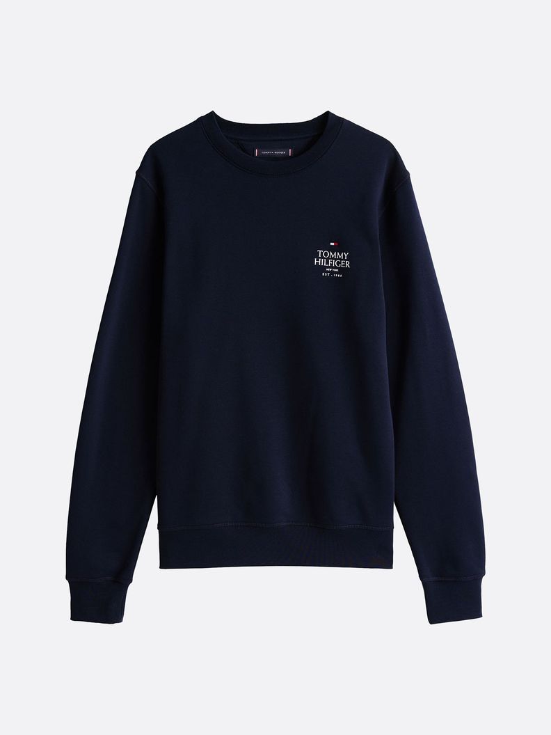 Polerón Stack Con Logo En Pecho Azul Tommy Hilfiger-4